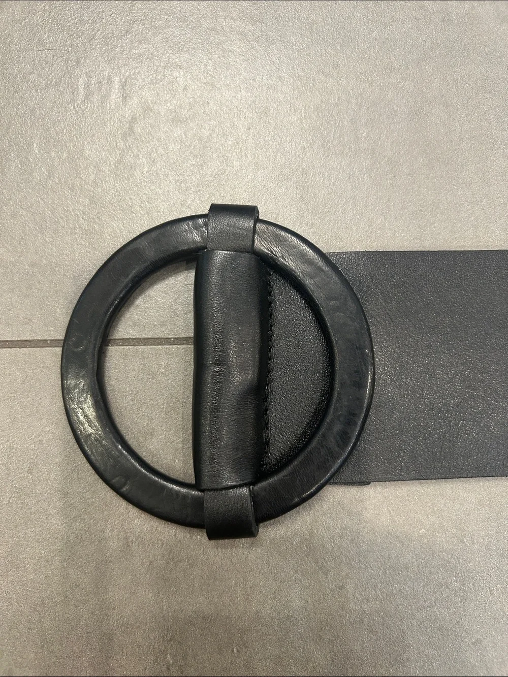 Brave Black Leather Adjustable Belt - Picture 8 of 9
